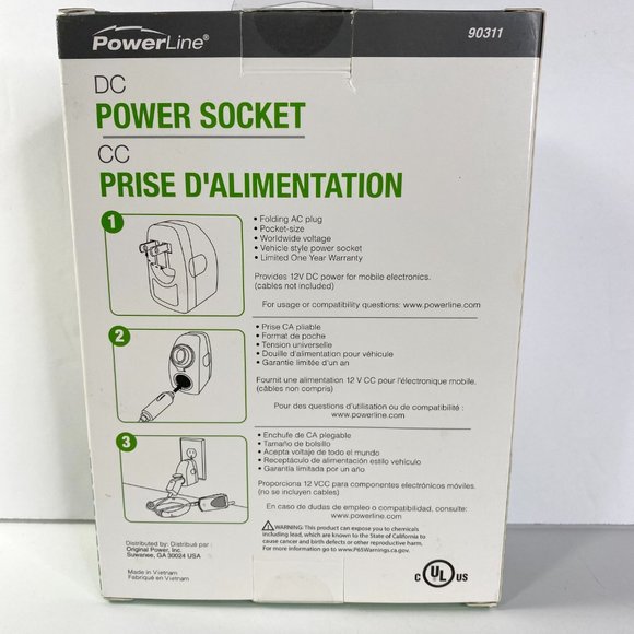 PowerLine DC Power Socket NWOT - Picture 3 of 5